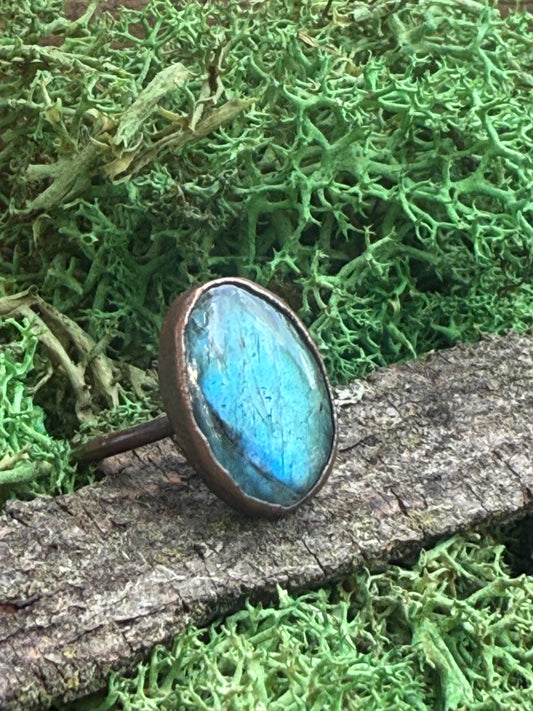 Labradorite Size 6 Ring
